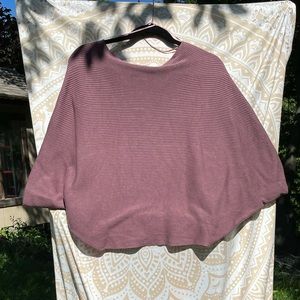Mauve/Purple Cape Style Sweater